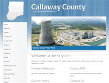 Tablet Screenshot of callawaycounty.org